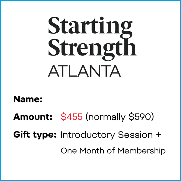 Gift Card - Get Stronger in 2025 | Intro Session + One Month of Membership