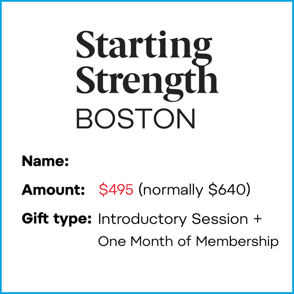 Gift Card - Get Stronger in 2025 | Intro Session + One Month of Membership