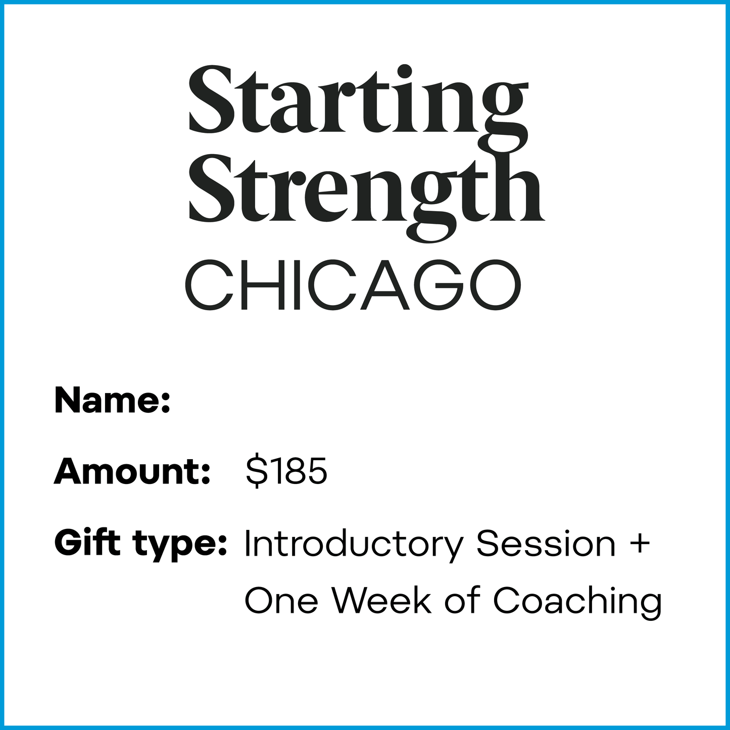 Gift Card | Intro Session + One Week of Coaching