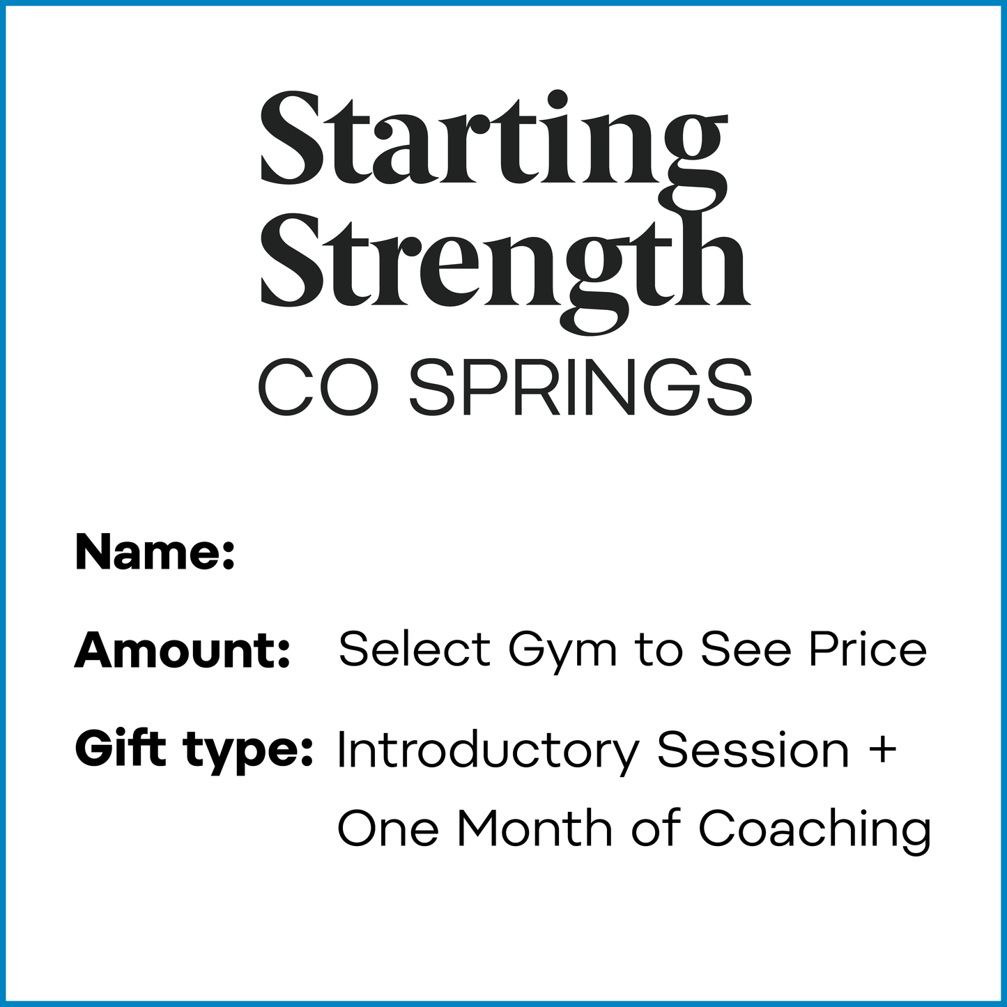 Gift Card | Intro Session + One Month of Coaching