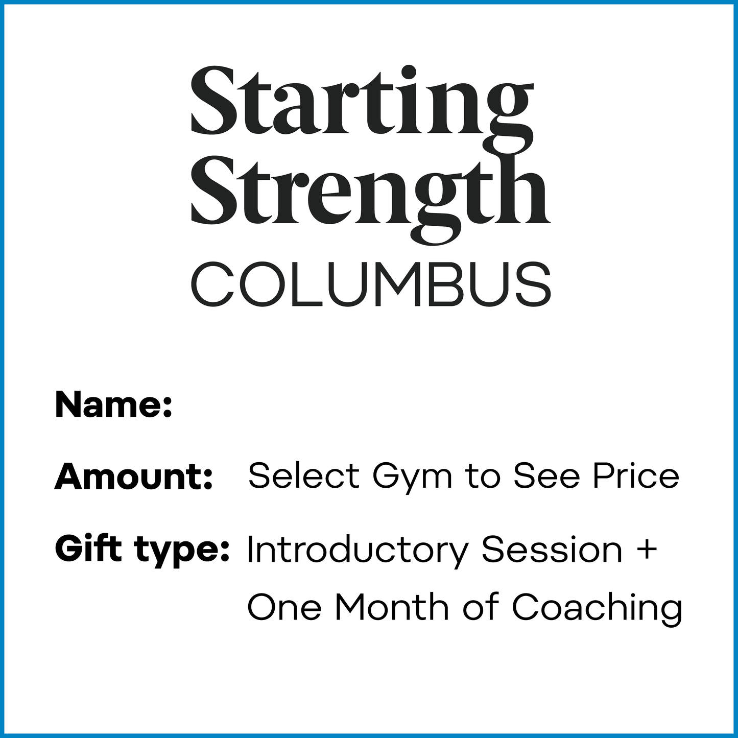 Gift Card | Intro Session + One Month of Coaching