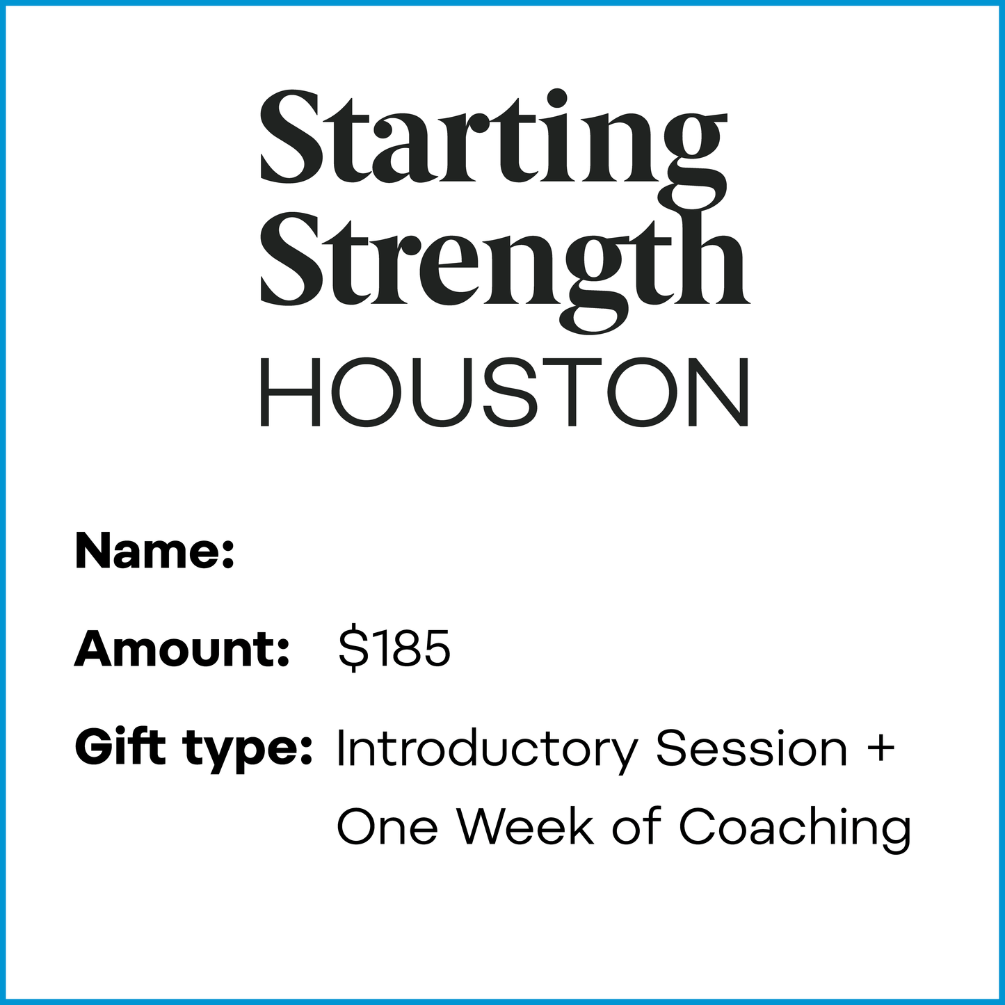 Gift Card | Intro Session + One Week of Coaching