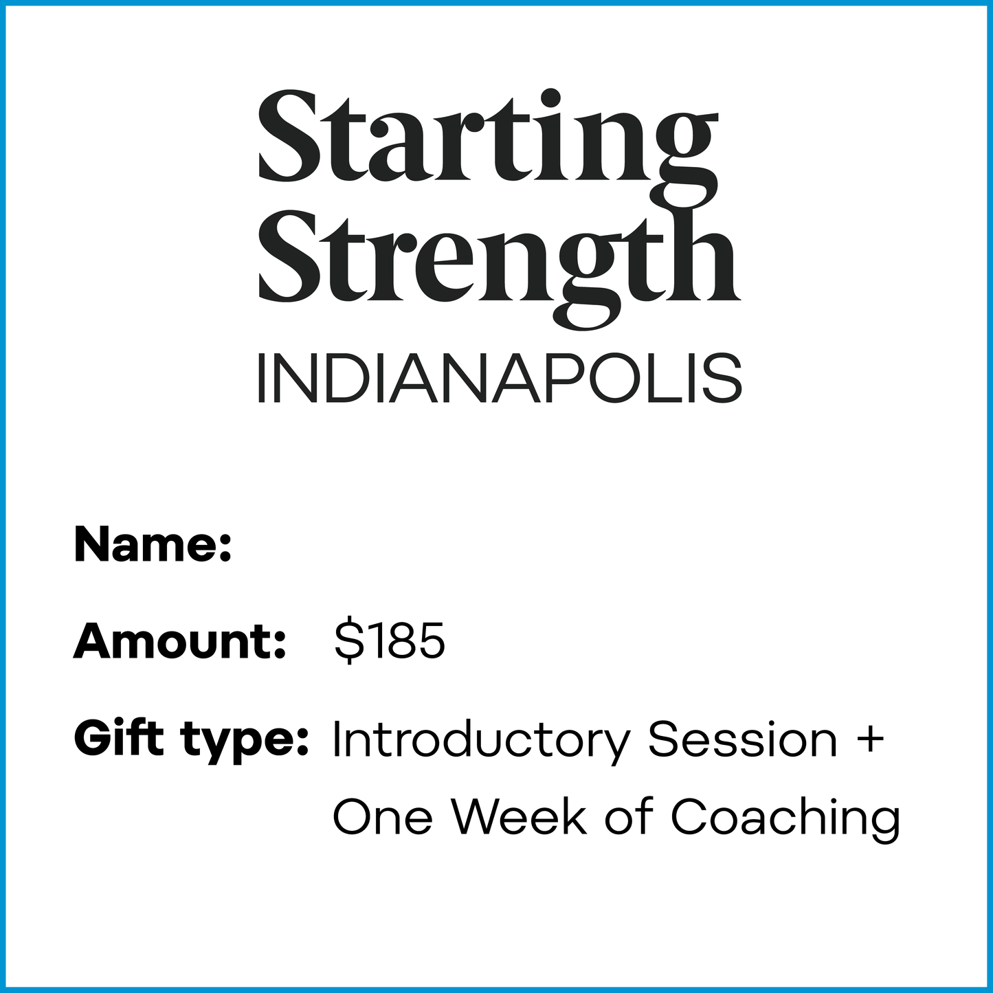 Gift Card | Intro Session + One Week of Coaching