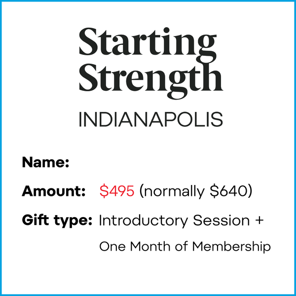 Gift Card - Get Stronger in 2025 | Intro Session + One Month of Membership