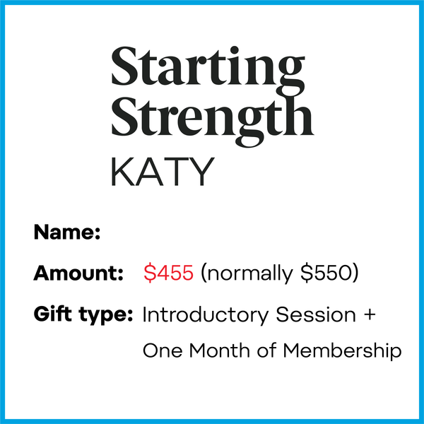 Gift Card - Get Stronger in 2025 | Intro Session + One Month of Membership