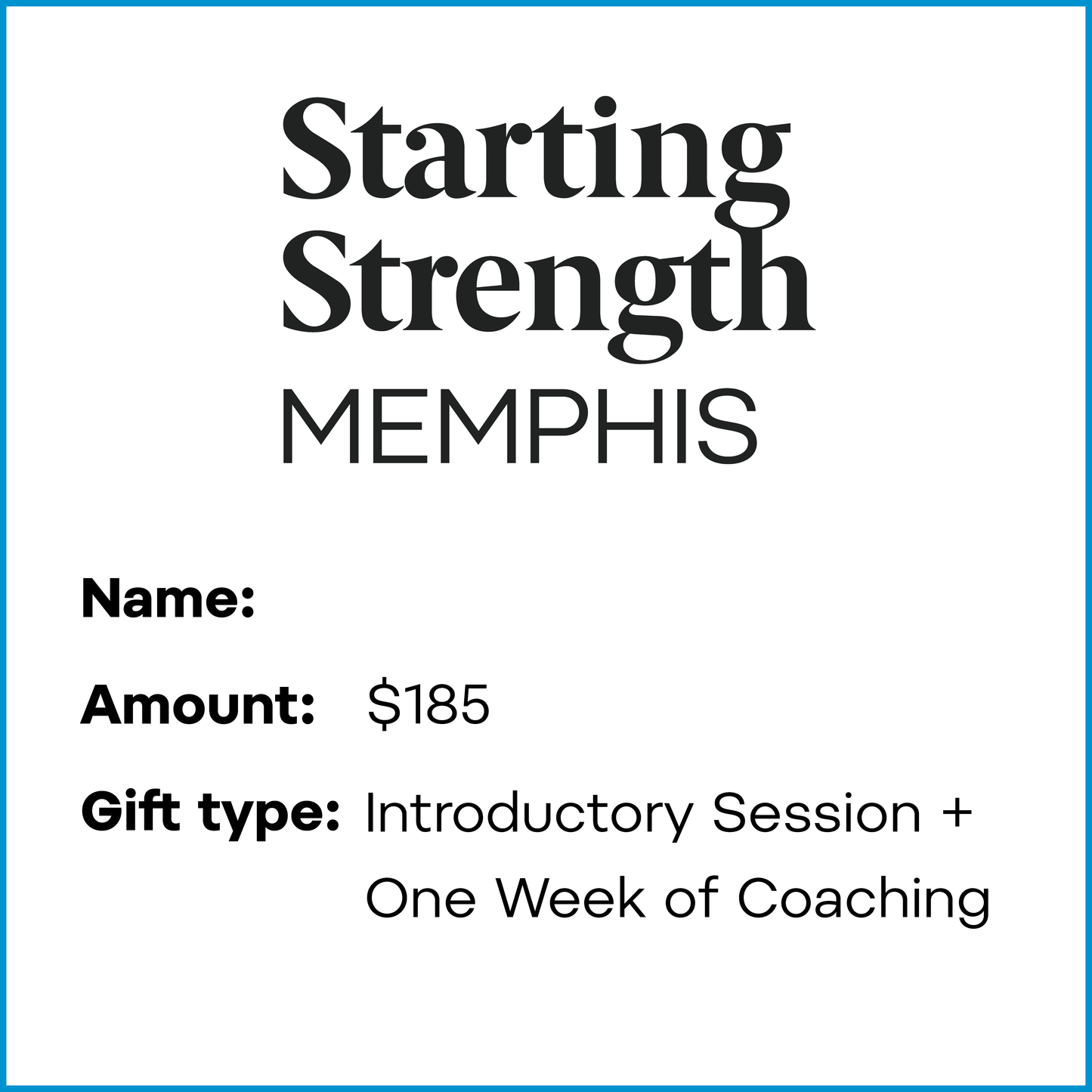 Gift Card | Intro Session + One Week of Coaching
