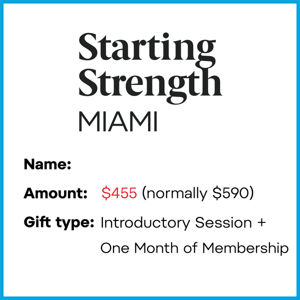 Gift Card - Get Stronger in 2025 | Intro Session + One Month of Membership