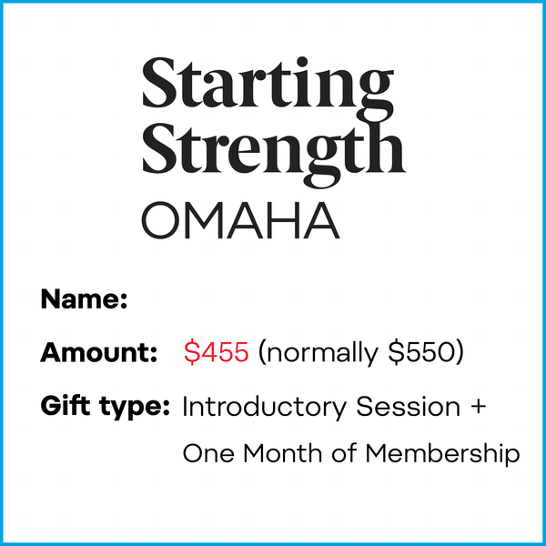 Gift Card - Get Stronger in 2025 | Intro Session + One Month of Membership