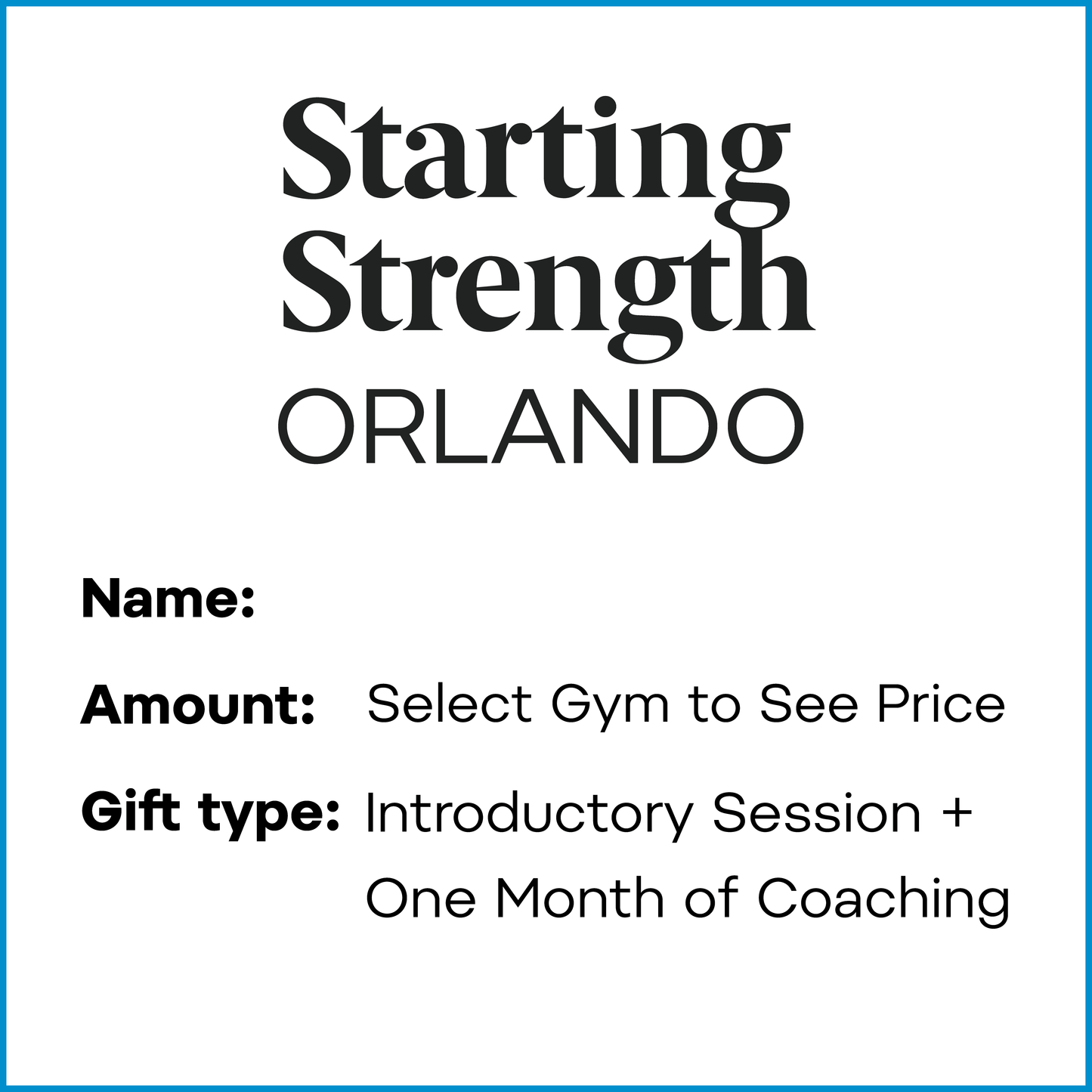 Gift Card | Intro Session + One Month of Coaching
