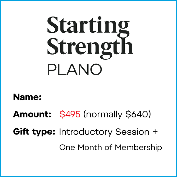 Gift Card - Get Stronger in 2025 | Intro Session + One Month of Membership