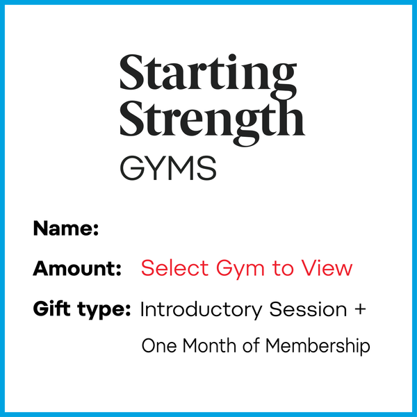 Gift Card - Get Stronger in 2025 | Intro Session + One Month of Membership