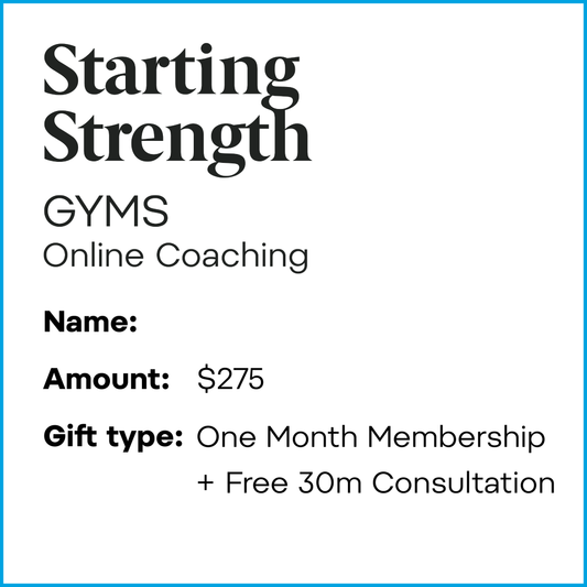 Gift Card - Online Coaching | One month
