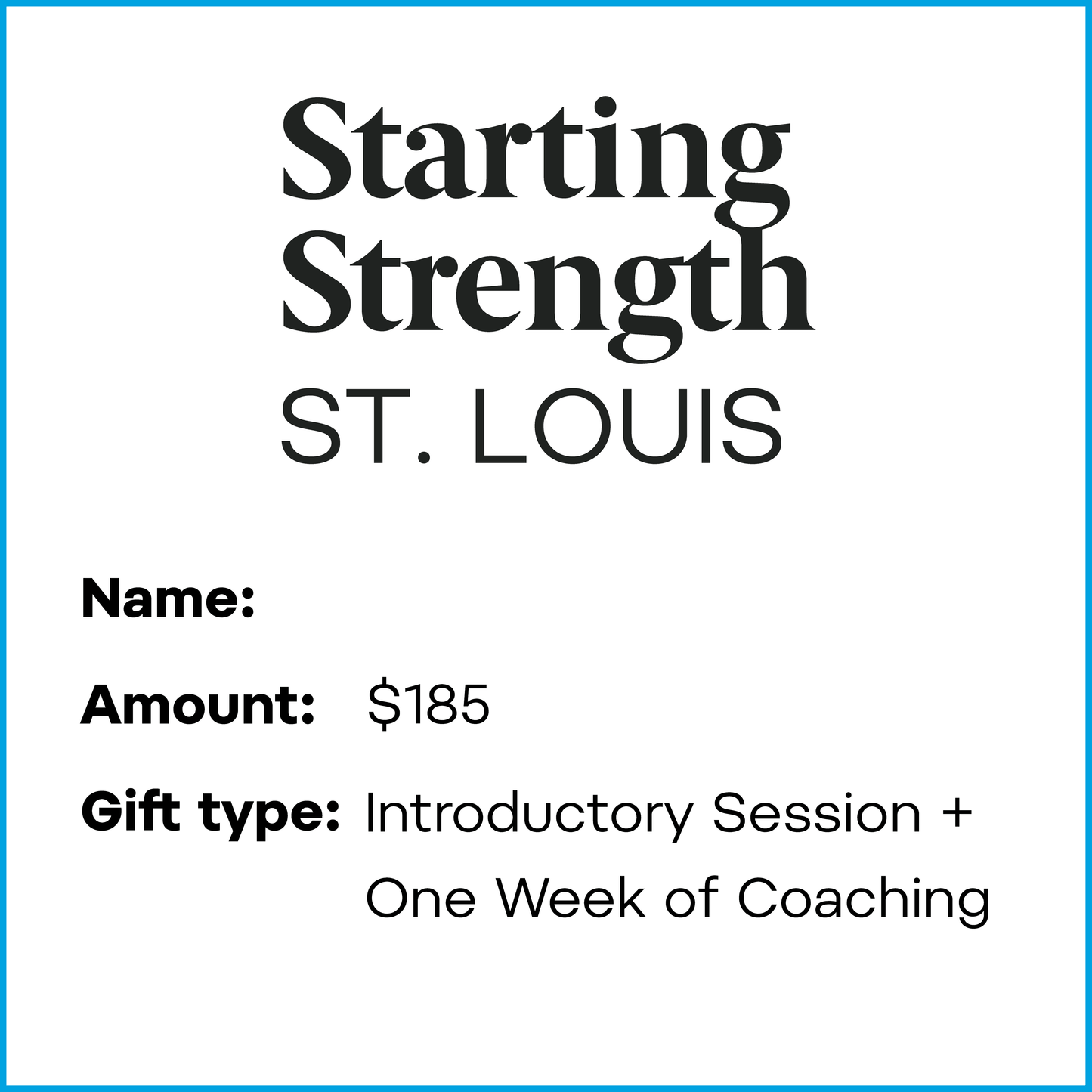 Gift Card | Intro Session + One Week of Coaching