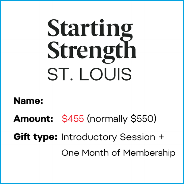 Gift Card - Get Stronger in 2025 | Intro Session + One Month of Membership